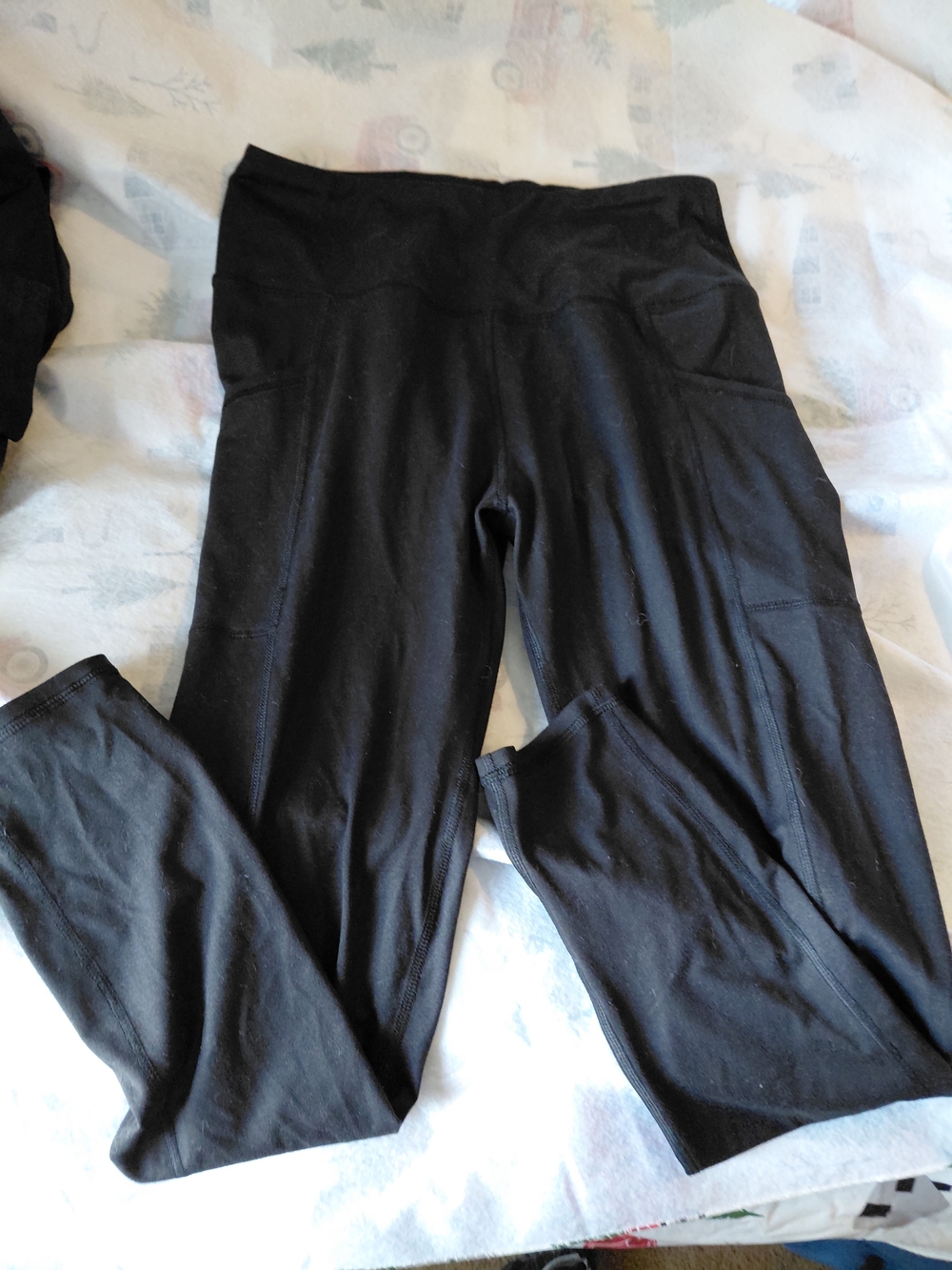 Maurices Black High-Waist Leggings with Side Pockets